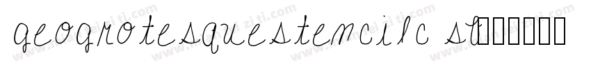 geogrotesquestencilc sb字体转换